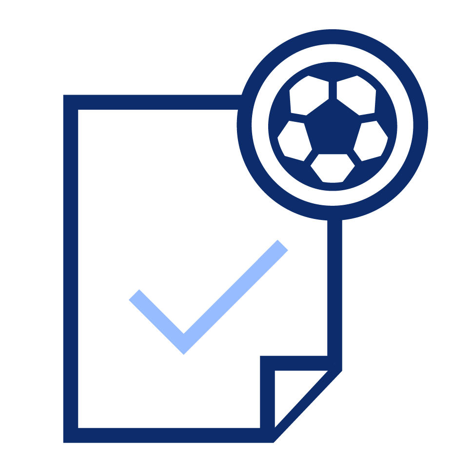 Collecting Statistics: Soccer course icon