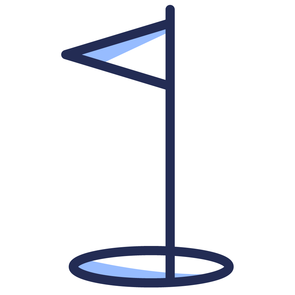 Coaching Golf course icon